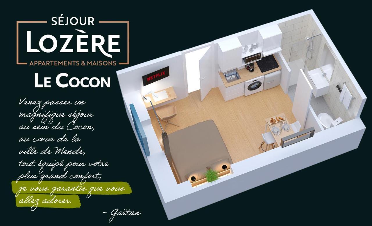 Le Cocon - Netflix/Wifi Fibre - Sejour Lozere Apartman Mende Kültér fotó